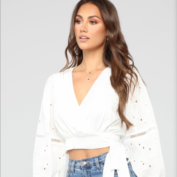 Fashion Nova Tops - Fashion Nova White Top ❤️